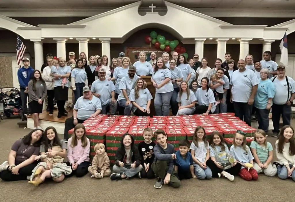 operation christmas child packing party