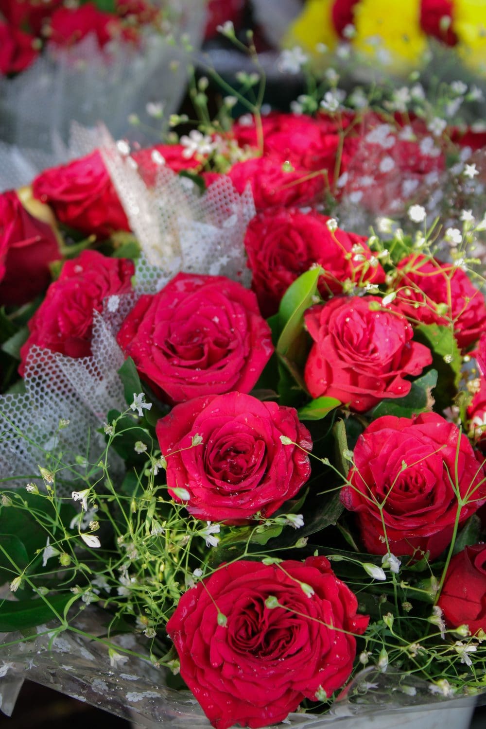 flower bouquet red